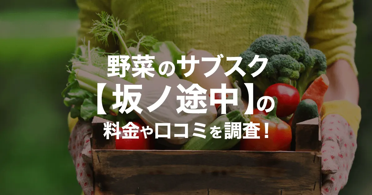 野菜のサブスク【坂ノ途中】